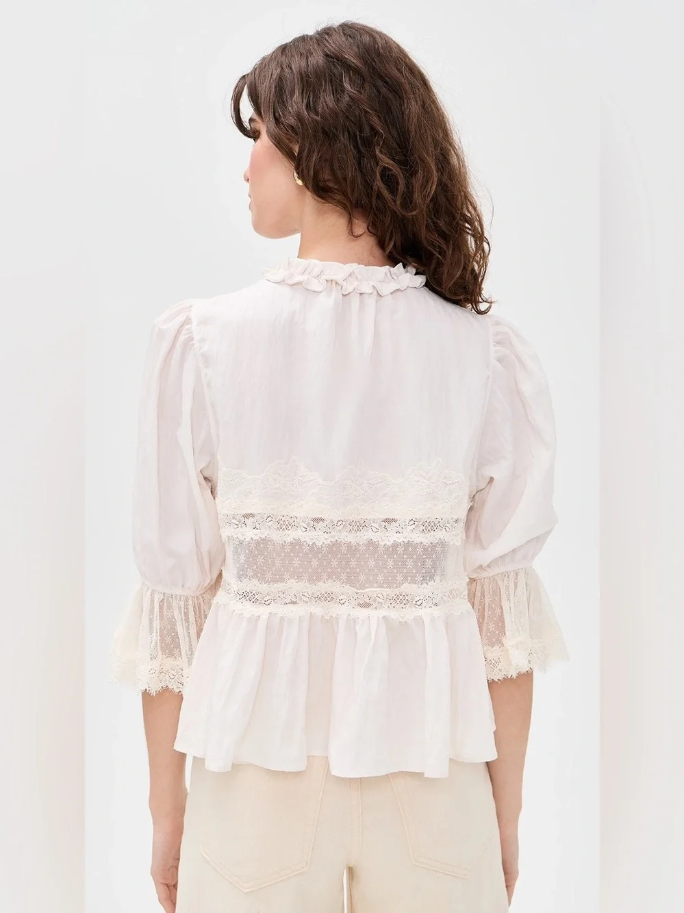 New FREE PEOPLE Intimately FP Forever Young Bed Jacket In White Alyssum Sz XS